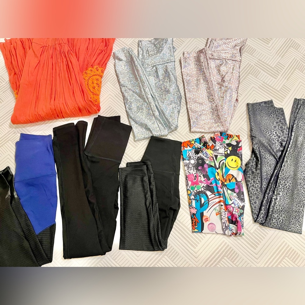 Emily hsu lot of 8 leggings - NWOT XS